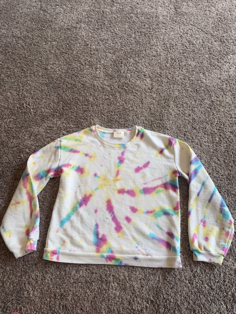 Maeve by Anthropologie tie dye terry sweatshirt size medium